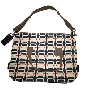 Orla Kiely Target Overnight Weekender Travel Car Print Large Tote Duffle Bag